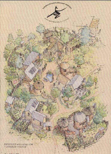village design drawn together by holocene